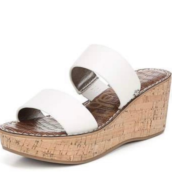Sam Edelman Shoes - SAM EDELMAN RYDELL CORK PLATFORM WEDGE SANDALS
